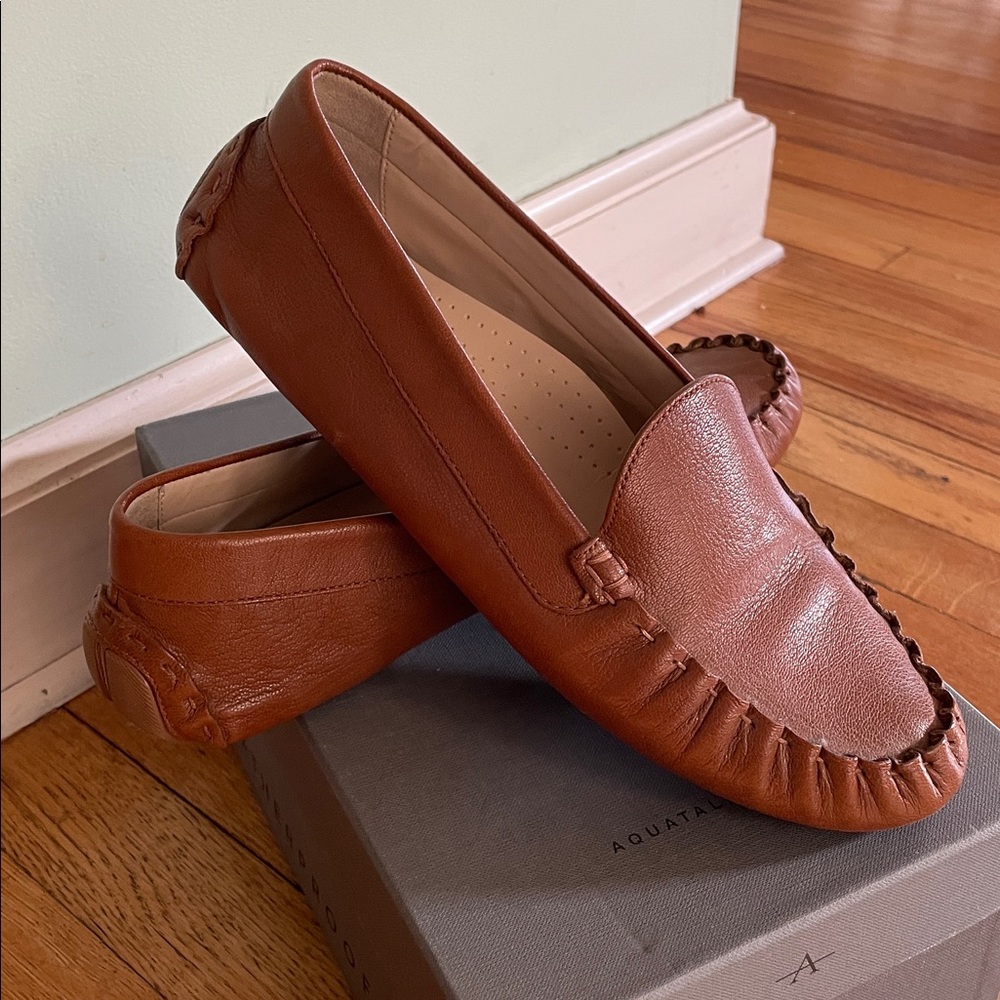 Cole Haan  Tan Leather Moccasins 9B Women’s Evelyn Driver